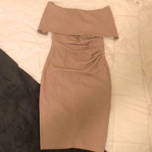 Tan Sparkly Dress
